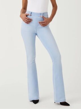 SPANX Light Blue High-Rise Flare Jeans 2X